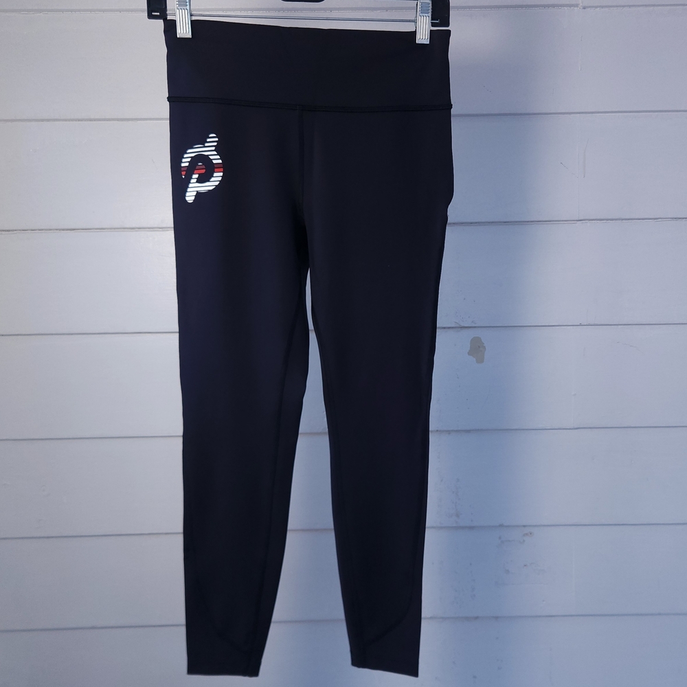 Peloton Move Seamed Legging FA121 Black Size M Striped P Logo